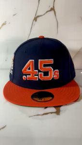Topi New Era Houston Colts 50th Anniversary Navy Orange Two Tone Edition 59Fifty Fitted