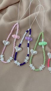 Strap Phone Cloud Gantungan Handphone Love Awan Mote Manik