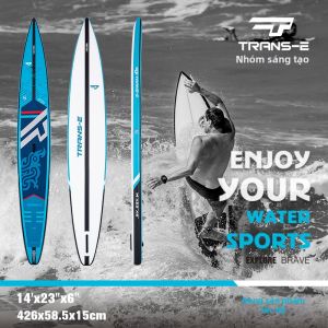 TRANS-E | Bảng SUP Đua 14 Feet Bơm Hơi Sẵn Sàng cho Cuộc Thi