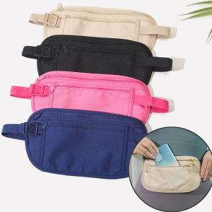 Travel Waist Packs Pouch For Passport Money Hidden Security Wallet Men Women Sport Running Bag Chest Pack Money Fanny Pack 1/2pc