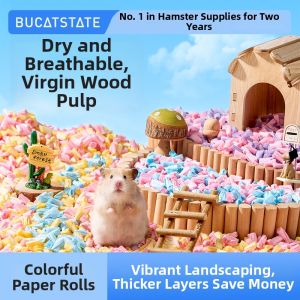 Bucatstate(布卡星) | Dust-free Absorbent Summertime Paper Bedding for Hamsters