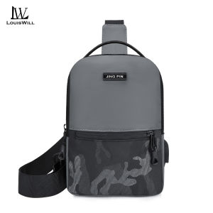 LouisWill Mens Chest Bag Cross-Body Bag Camouflage Bag Waterproof Shoulder Bag Sports Bag Large Capacity Casual Bag Messenger Bag Outdoor Fitness Bag Travel Bag Business Bag For Men