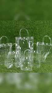 SG STOCK Specool® Transparent PVC Tote Bag Gift Bags for Wedding Premium Packaging Bags Goodies Bag Handbag