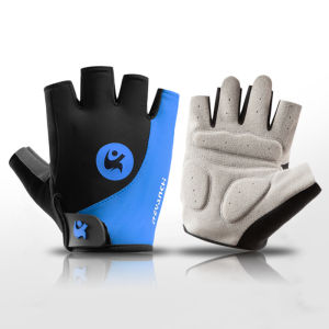 MONLEYTA | Mens Cycling Gloves Half Finger Thin Summer Outdoor Bike Anti-slip Breathable Shock-absorption Vibrant Fitness Sports Gloves