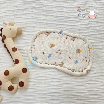 Gối xô lót đầu muslin cao cấp cho bé / Gối lót đầu sơ sinh