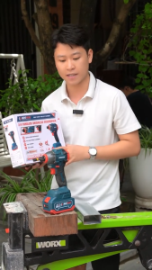 Máy chuyên vít pin BOSHUN BS-SD180N Không chổi than 180Nm 3 Tốc độ 3200rpm