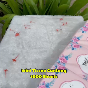 BUY 4 GET 4 Vela Tissue Flower 1000 Sheets 3 Ply Tisu Wajah Halus Tisu Murah Gratis Ongkir