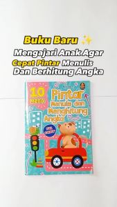Buku Belajar Menulis Huruf dan Angka 10 Menit Pintar Menulis & Menghitung Angka Anak Tk Paud