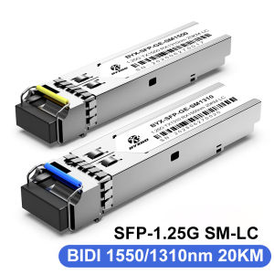 BIDI LC 1.25G SFP Optical Module Adaptive Rate SFP Fiber Optic Transceiver For Mikrotik/Cisco/Switch SM SFP Optical Fiber Module