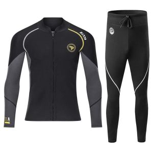 [ตำนาน6] Diving Suit 1.5MM Men Wetsuit Neoprene Underwater Kitesurf Surf Surfing Spearfishing Jacket Pants Clothes  wet suit