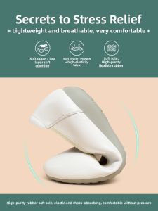 LUSHINAN | Soft Sole Leather Nursing Shoes Comfortable