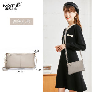 New Fashion Simple Leather Womens Bag Top Layer Cowhide Clutch Crossbody