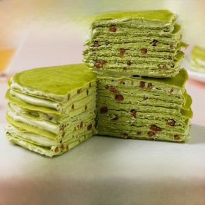 Matcha Red Bean Layered Cake Birthday Celebration Dessert Afternoon Tea Snack ly Made Explosive Cream Top Series Cake