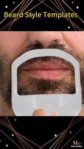 Mens Beard Shaper Set 5Pcs Silicone Goatee Mustache Tool Face Hair Trimming Styling Template