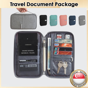 SG Passport Bag Passport Holders Travel Wallets Document Package Card Holder Bag Travel Passport  Storage Bag ID Card