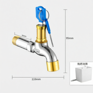 Locking Anti-theft Outdoor Faucet 4 Inches