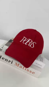 หมวกแก๊ปแฟชั่นปัก PARIS ลุควินเทจคลาสสิก 138