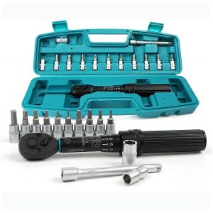 LIBRATON Bike Torque Wrench 1/4 1-6Nm 0.05 Nm Micro Torque Wrench Drive Click Torque Wrench Set Bicycle Maintenance Kit