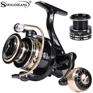 Máy Câu Cá Sougayilang Spinning Cuộn Dây Kim Loại Lực Kéo Tối Đa 10kg Tay Cầm EVA/bóng Dùng Được Cho Nước Mặn Nước Ngọt Câu Cá Chép.