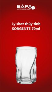 Combo 6 Ly Thủy Tinh Sorgente Bormioli Rocco 70ml - Trong