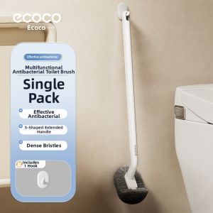 ecoco | Corner-free Cleaning Toilet Brush Wall-mounted Bathroom