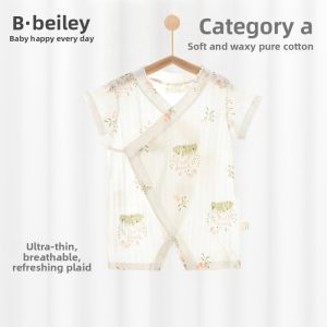 BEILEYI | Short Sleeve Summer Cotton Baby Bodysuit
