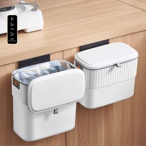 Thùng đựng rác nhà bếp treo cửa FEEKA có nắp sang trọng thùng rác treo tủ bếp mini cỡ lớn nhỏ dễ thương