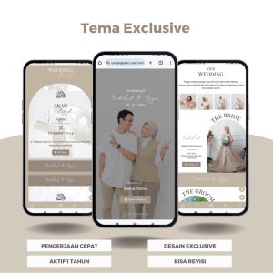 Undangan Digital Website Pernikahan Premium Tema Exclusive