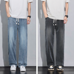izzue | Quần Jeans Nam Thun Dây Cói Phong Cách Cổ Điển