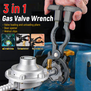 Onisa 3 in 1 Gas Valve Wrench Multifunctional Gas Tank Pressure Reducing Valve Wrench Liquefied Tighten Opener
