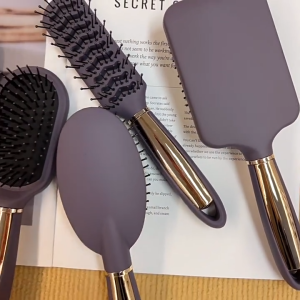 SISIR ANTI KUSUT MESSAGE SCALP HAIR COMB SISIR ROLL BLOW SISIR DEWASA 22CM GAGANG ANTI SLIP ROSEGOLD