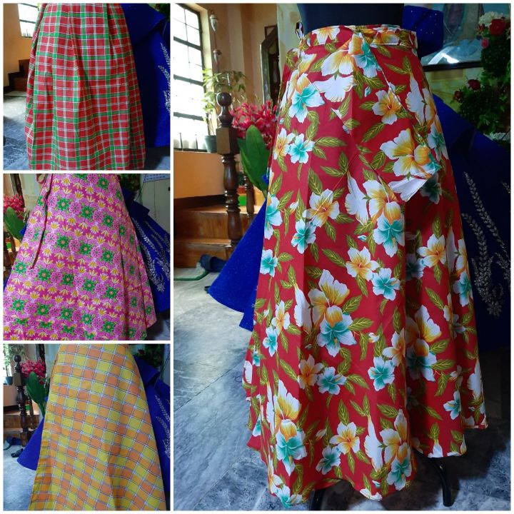 Filipiniana wrap around store skirt