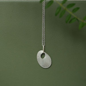 Original Designer Cicada Wing Long Necklace Elegant Sweater Chain Minimalist Versatile Titanium Steel Silver Color Adult Jewelry