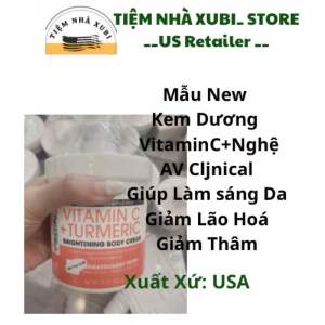 (Mỹ) Lotion Dưỡng Trắng Giảm Thâm Body Từ Nghệ Và Vitamin C Advanced Clinicals 444ml