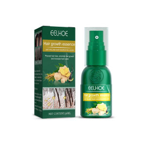 EELHOE Hair Growth Spray Ginger Anti Hair Loss Essential Oil Treatment Scalp Fast Hair Growth Spray Serum Fast Ginger Serum Scalp Damaged Treatement Prevent Hair Loss Effective Fast Growth Massage Liquid