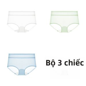 MiiOW | Quần lót tam giác Ice Silk mỏng mùa hè cho nữ Quần lót kháng khuẩn thoáng khí bằng cotton nguyên chất cạp vừa quần lót mặt nạ