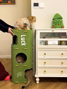 【COD】Felt Cat House Multi Storey Pet Condo Durable Felt Cat Tree Tunnel Semi Enclosed Kitty Nest Removable Cat Bed Indoor Cat Furniture Climbing Frame Cat Playhouse 2025 Hot Trending Design