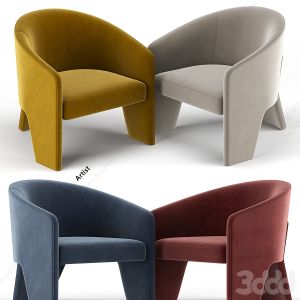 Nordic Luxe Minimalist Lounge Chair