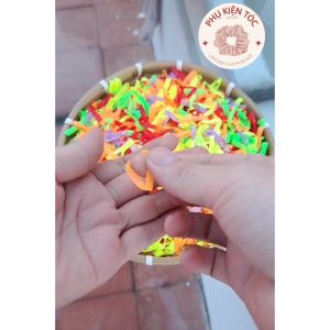 Nữa kg sợi mềm -Thun  buộc tóc dẻo đủ màu nhiều size cho cả người lớn và bé ít tóc- Thoi trang nale