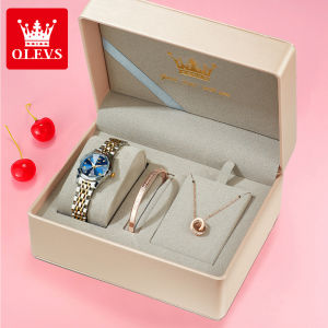 นาฬิกา Olevs (ประกัน 1 ปี) นาฬิกาข้อมือผู้หญิง สูท กันน้ำ ของแท้ ส่องสว่าง สายสแตนเลส ราคาที่ถูกต้อง ใช้ในการฟื้นตัวเสริมสวยที่ดี