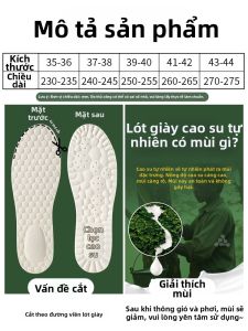 MICUI | Đế Giày Nam Chống Trượt Kháng Mồ Hôi Khử Mùi Thoáng Khí Mềm Mại