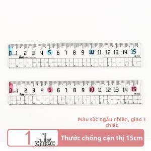 M&G | Thước Sinh Viên Dây Ong Trong Suốt 15cm