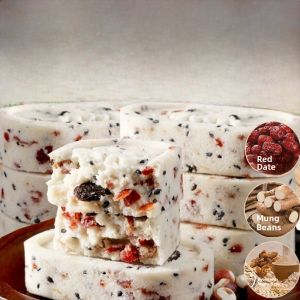 Red Date Mountain Yam Eight Treasure Cake No Added Sugar Snacks Nuts Phlegm Resolving Coix Seed Cake Chinese Traditional Pastries