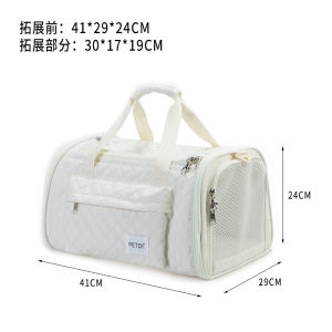 กระเป๋าใส่แมวขนาดใหญ่สำหรับเดินทาง Hainan Airlines กระเป๋าใส่แมวแบบถือได้ กระเป๋าใส่แมวแบบพกพาสะดวก ความจุขนาดใหญ่