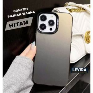 SOFTCASE IPHONE X / XS / XS MAX FULL BLACK CASE HYBRID IMD PLATE HOLOGRAM HARDCASE