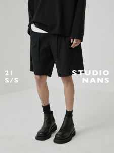 Quần Short Rộng Rãi Thoải Mái Thiết Kế Dây Rút Xếp Ly Cho Nam Mùa Hè Quần Dài Thẳng Phong Cách Thường Ngày Bằng Polyester Và Viscose