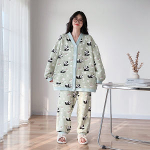 Panda Printing V Neck Cardigan & Air Cotton Plus Size Pajamas: A Guide for Fall & Winter