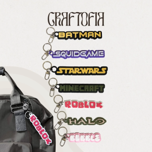 CRAFTOFIA Characters Personalized Name Keychain/ Name Charm/ Giveaways I Premium 3D Printed PLA