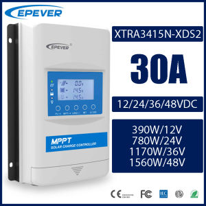 EPEVER | 30A/40A MPPT Solar Charge Controller Support 12/24/36/48V Lithium Battery Max PV 150V EPEVER XTRA Regulator For Solar Power Home