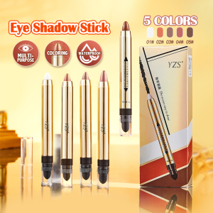 Lazy Eye Shadow Makeup Highlighter Eyeshadow Pen Lying Silkworm Pen Double-Headed Eyeshadow Stick Non-Dizzy Dye Eye Makeup Repair Highlighter